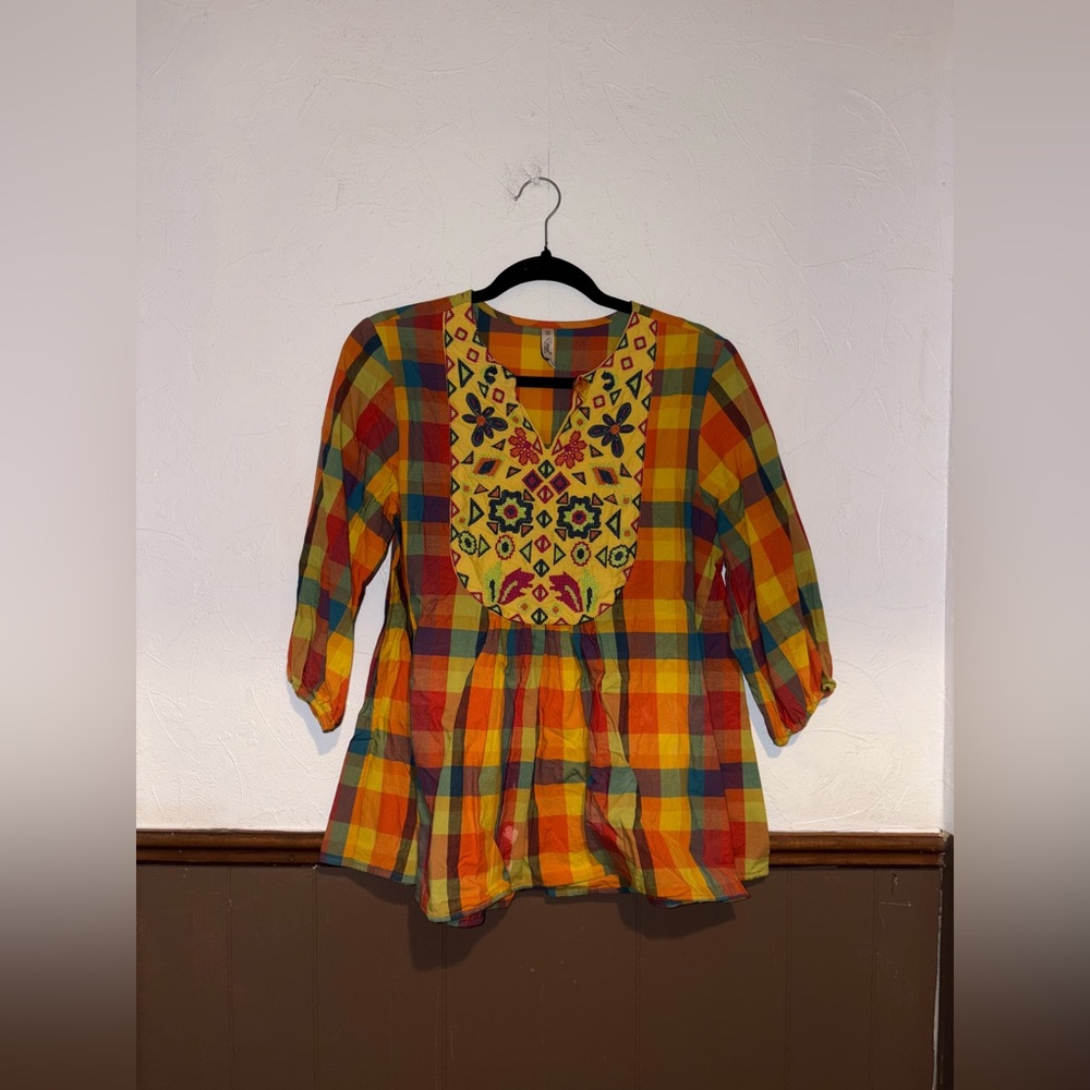 Ethnic | Orange Printed Blouse